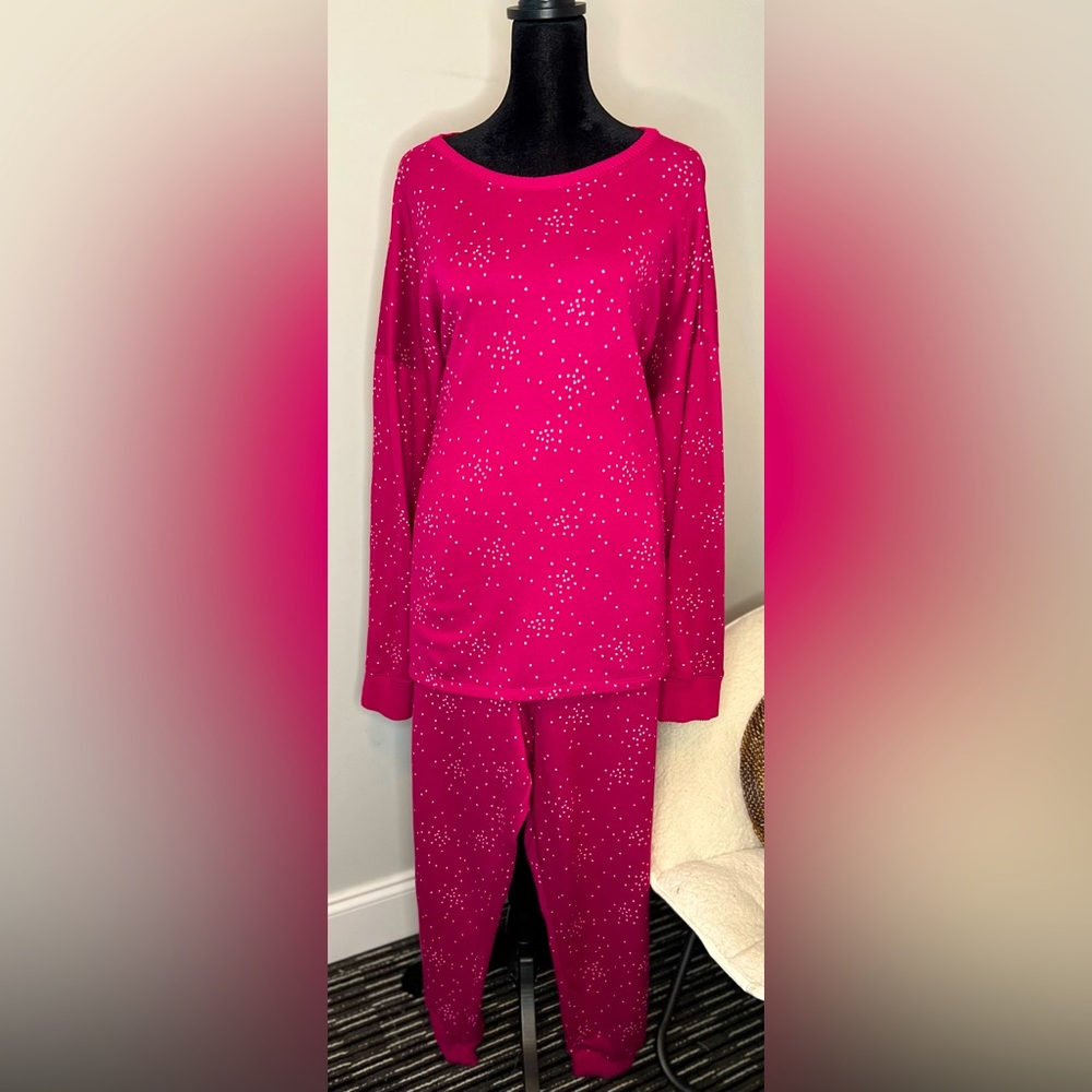 Lauren Conrad Super Soft Fleece Pajama Set, Size 2X